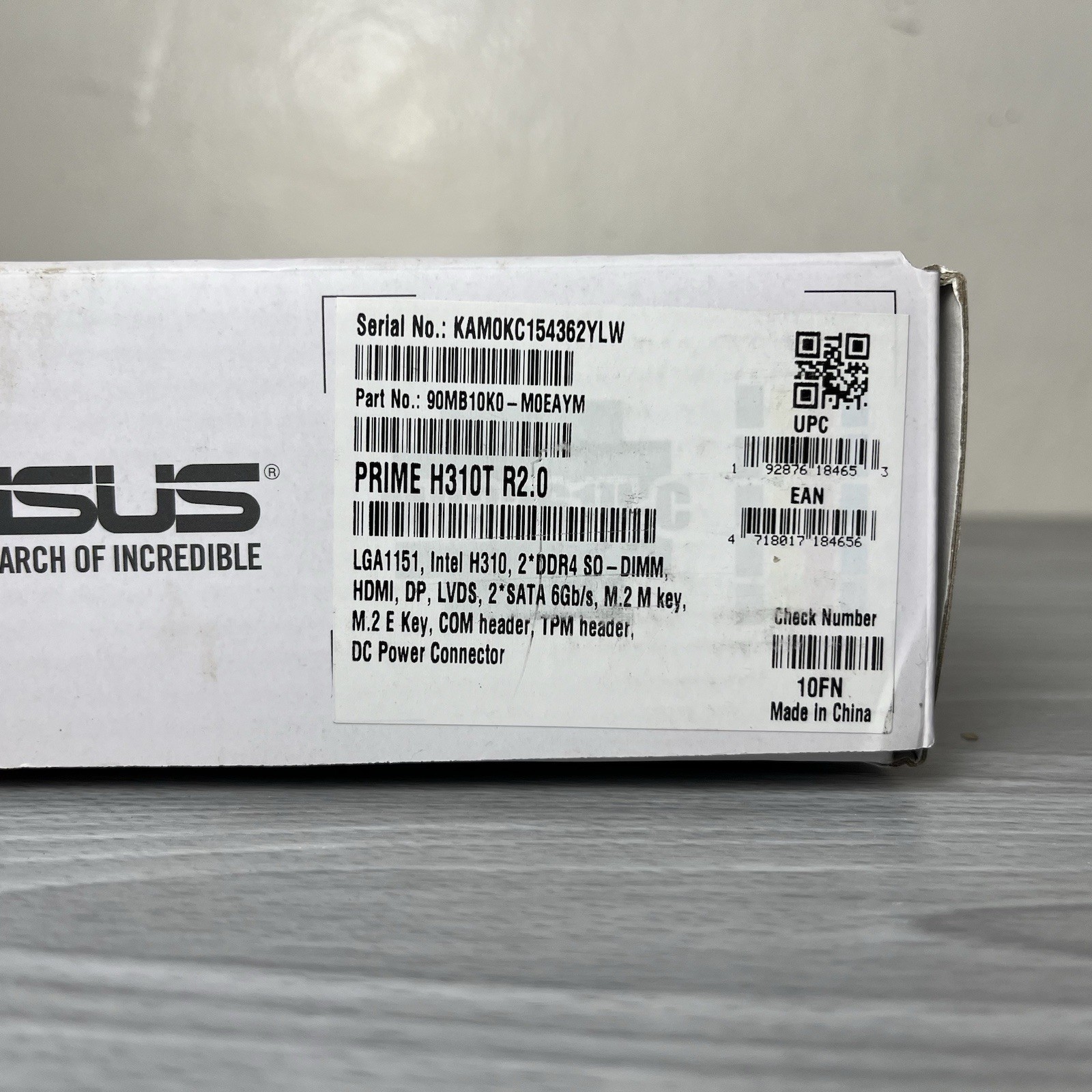 ASUS PRIME Mini-ITX H310T- R2.0 Business Motherboard