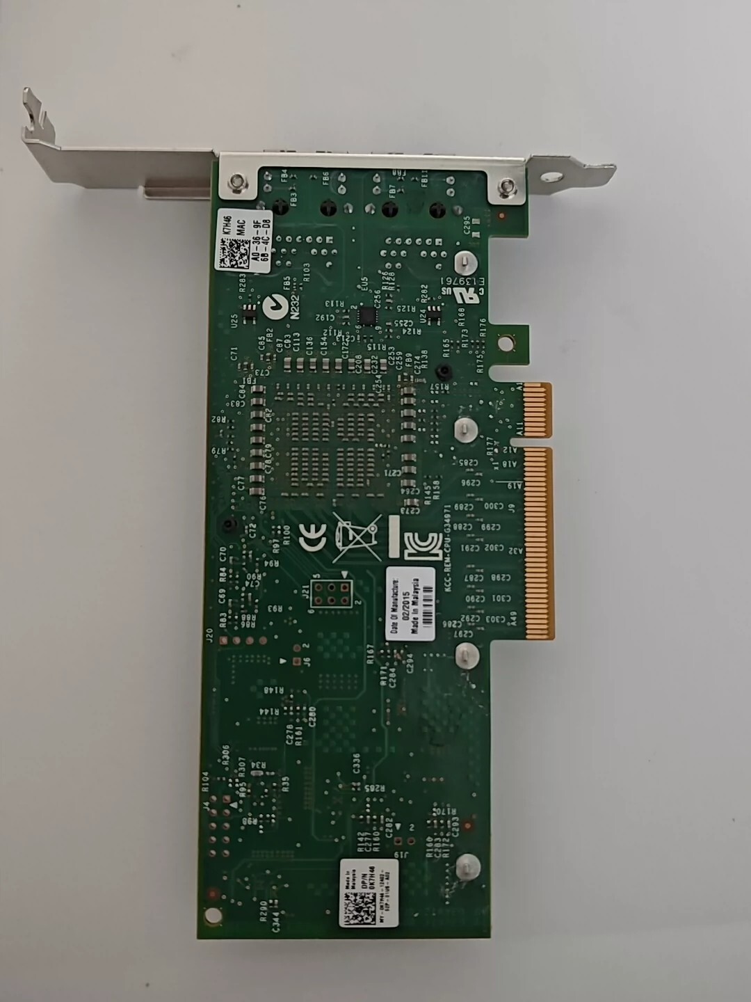 Dell X540-T2 PCI Express x8 10GbE Dual-Port Network Adapter 3DFV8 K7H46 0K7H46