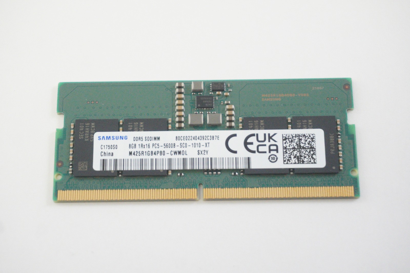 M425R1GB4PB0-CWM0L Samsung 8GB 1Rx16 PC5-5600B 5600Mhz SO-DIMM Memory
