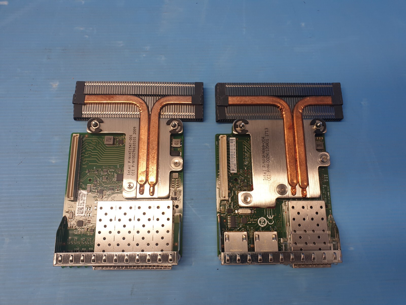 Dell 1x 068M95 1x 0C63DV Quad-Port 10GB SFP+ Network Daughter Card Lot of 2