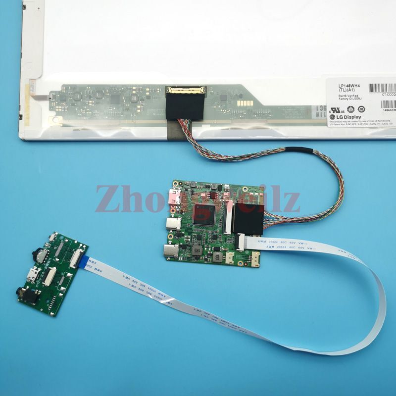 For LTN116AT01-801/C01 Mini-HDMI LVDS 40-Pin 1366×768 USB-C LCD Driver Board Kit