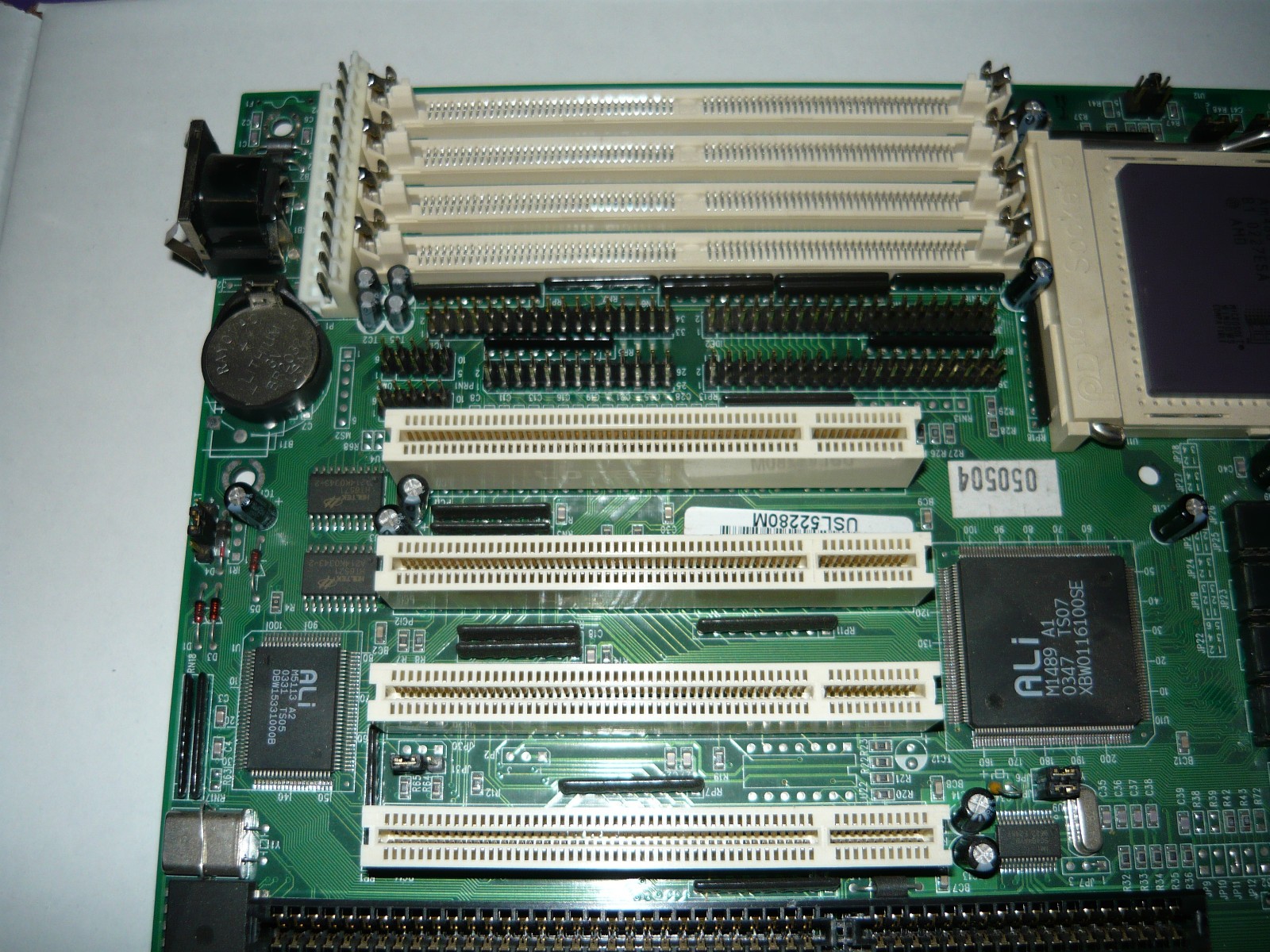 Vintage PC Chips ALi M1487 Socket 3 486 Motherboard Am5x86-133 Used Good