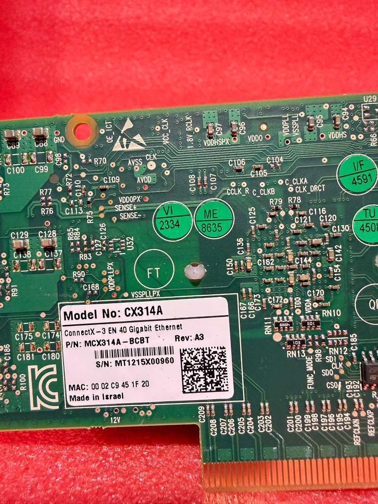 Mellanox MCX314A-BCBT ConnectX-3 Pro EN Dual Port 40GbE QSFP+ Ethernet NIC