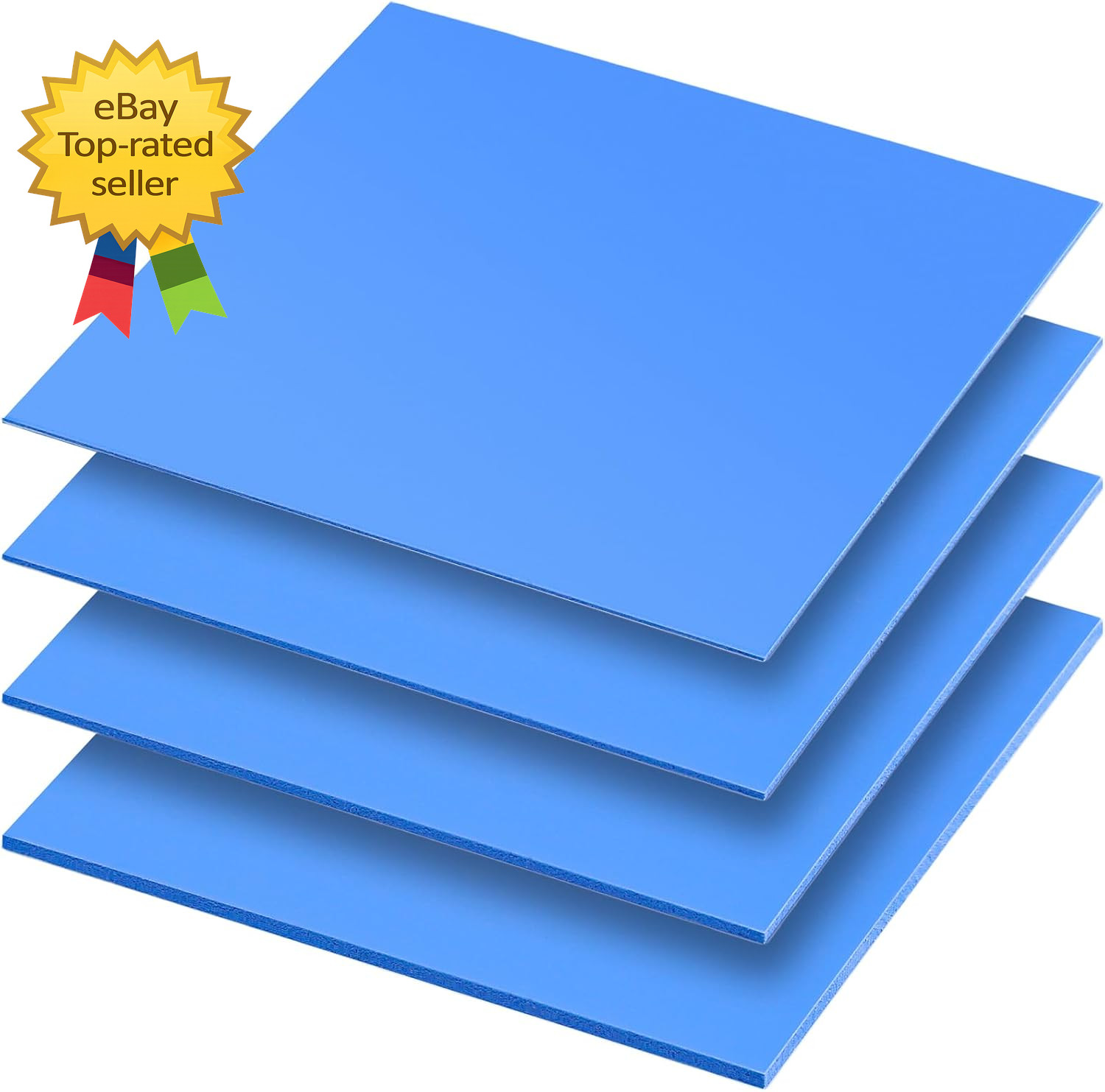 4 Pieces Silicone Thermal Pads 100x100mm Heat Conductive Pads CPU GPU SSD IC LED