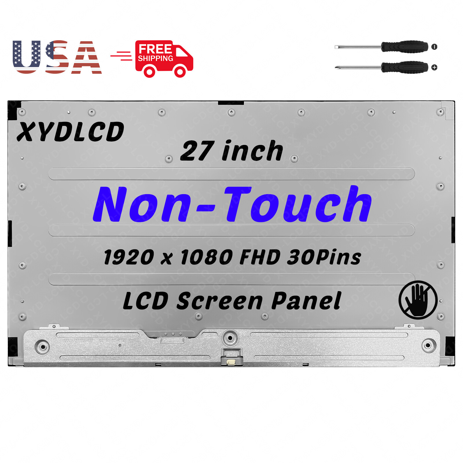 27in for HP P/N N43702-001 PANEL 27 FHD WITH BKL CBL MAOK27 LCD Non-Touch Screen