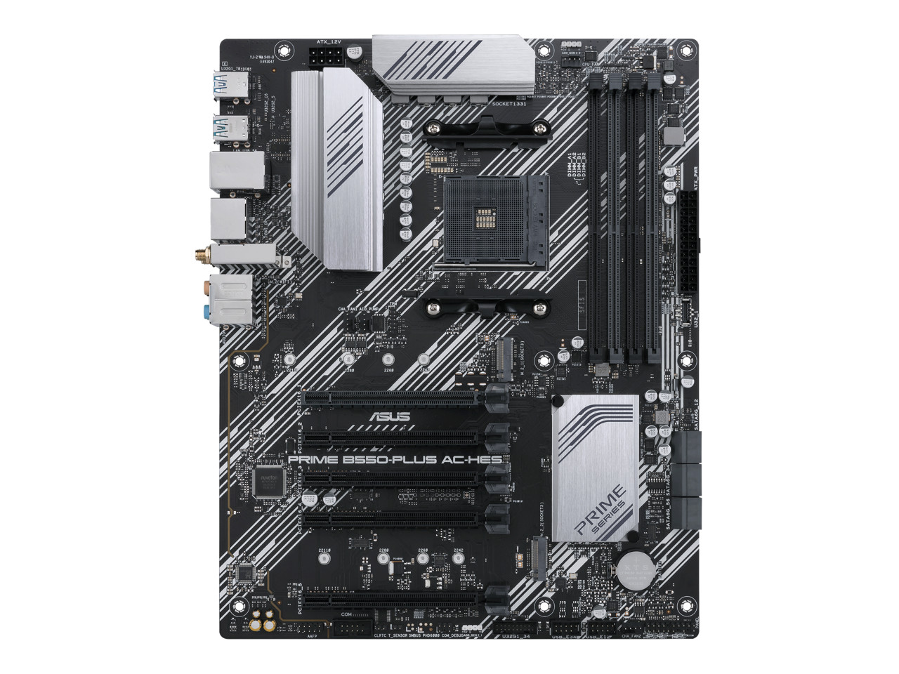 ASUS Prime B550-PLUS AC-HES AMD AM4 motherboard (3rd Gen Ryzen) ATX dual M.2