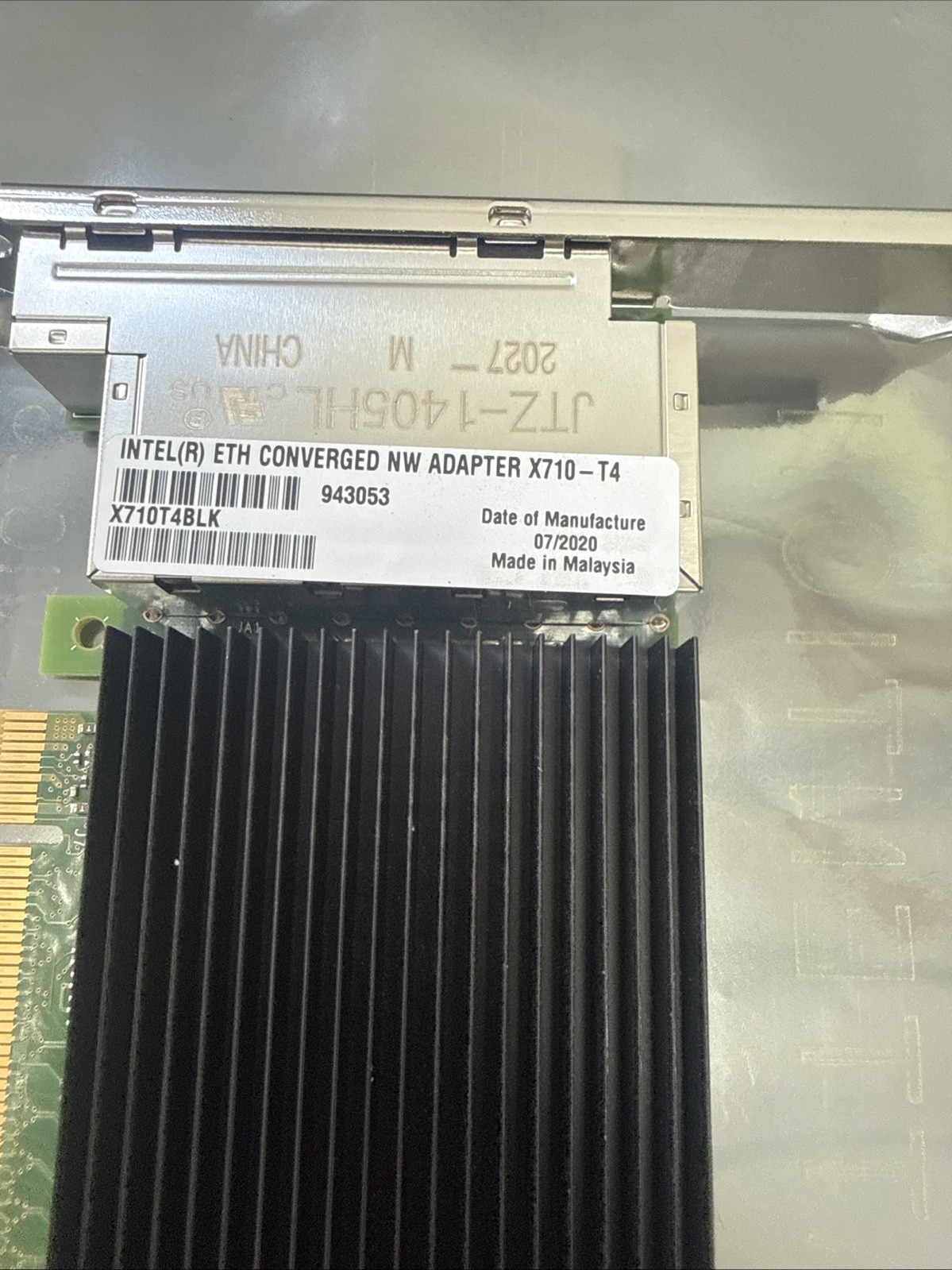INTEL X710-T4 Ethernet Converged Network Adapter Card – Full Height bracket