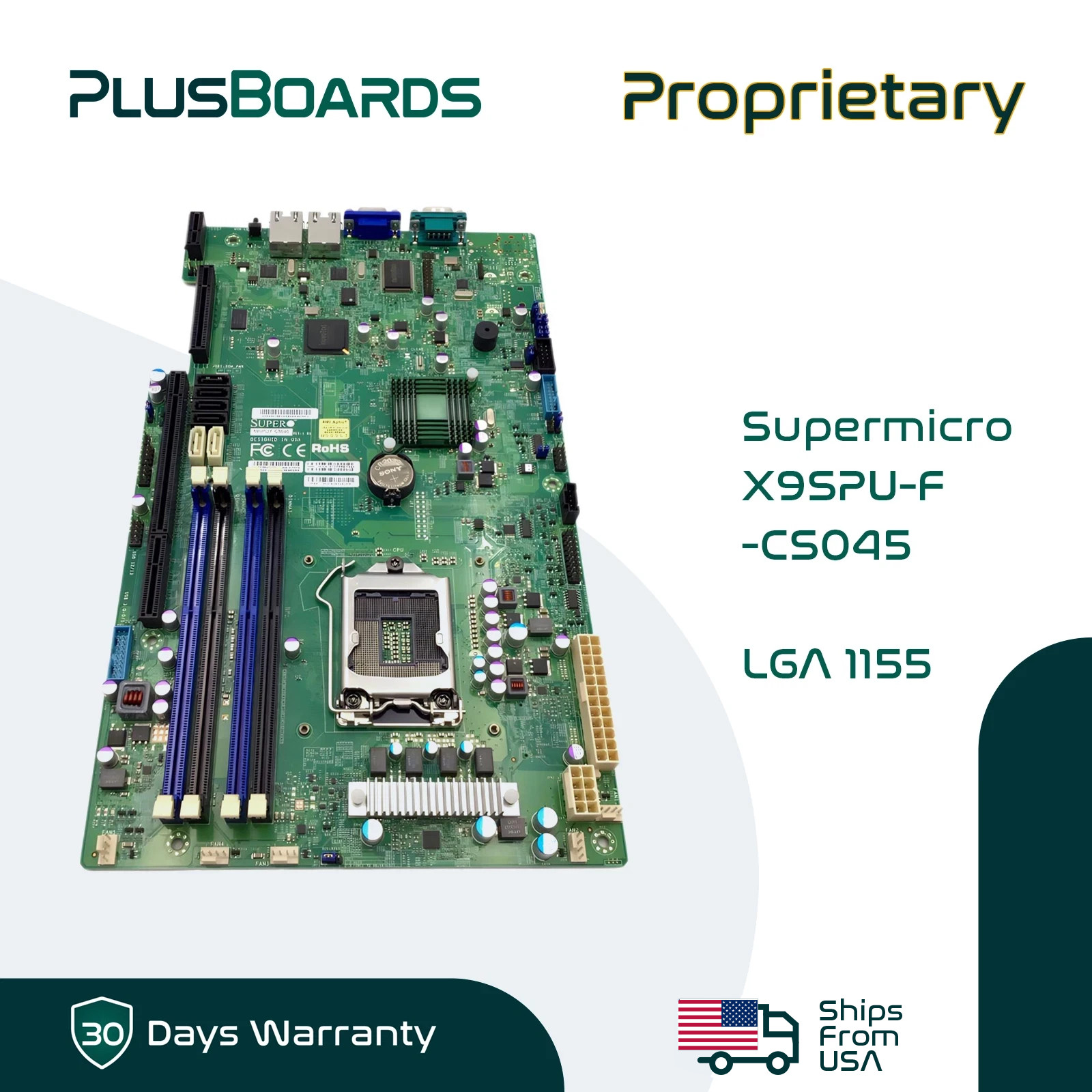 Supermicro X9SPU-F-CS045 LGA 1155 Proprietary Server Motherboard for E3-1200 v2