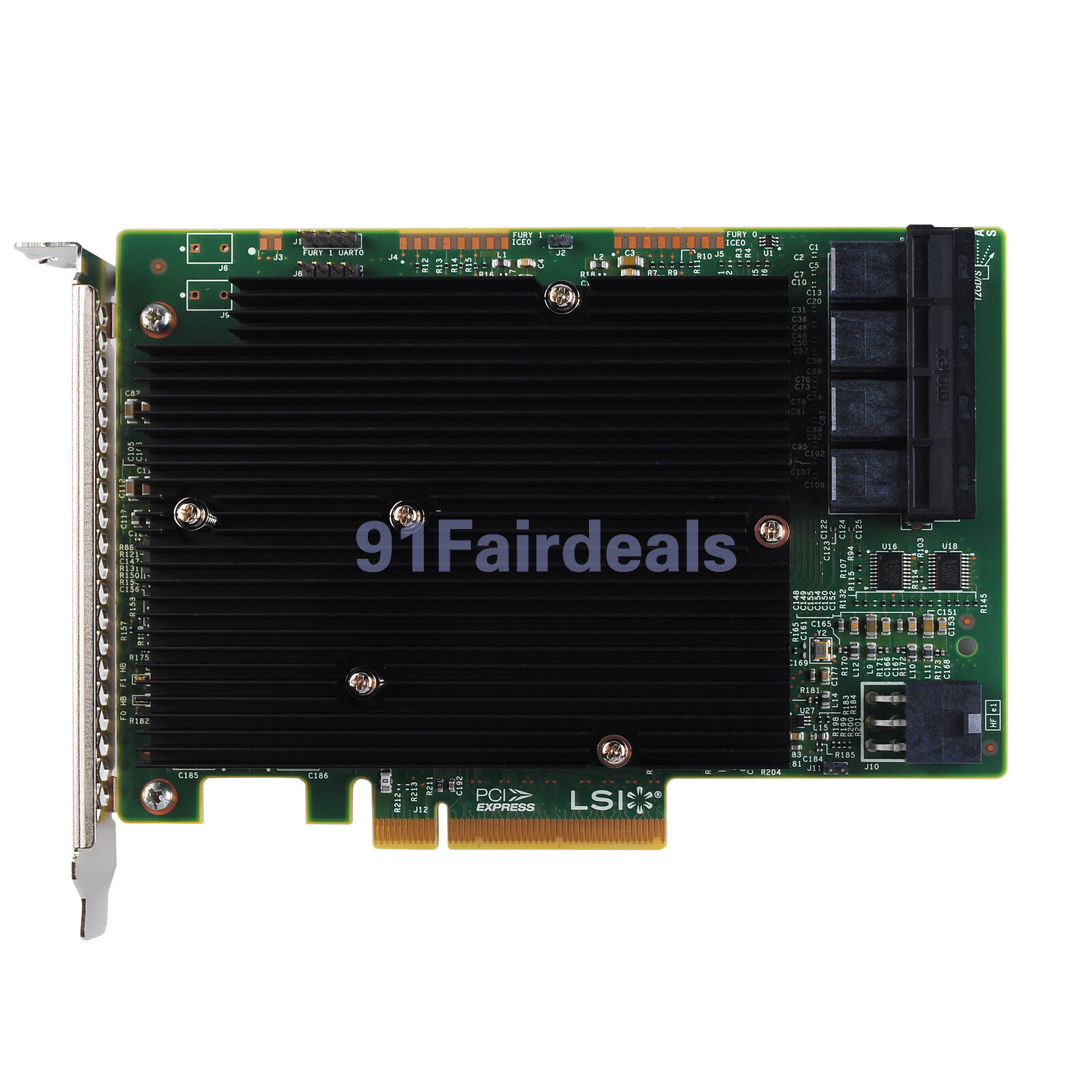 NEW LSI SAS 9300-16I 12GB/S HBA BUS ADAPTER CARD IT Mode 4*SFF-8643 SATA Cable