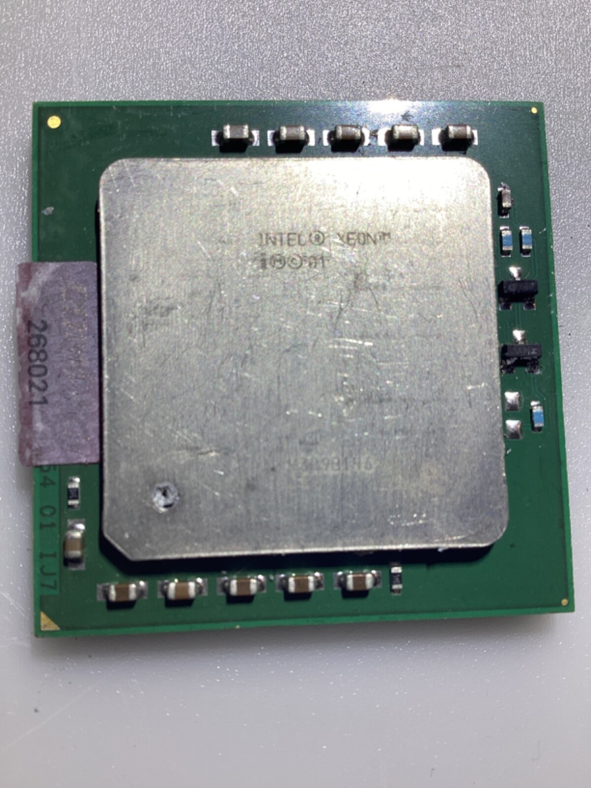 LOT OF NINE ASSORTED CPU PROCESSOR CHIPS INTEL, AMD, PREOWNED, CONDITION UNKNOWN