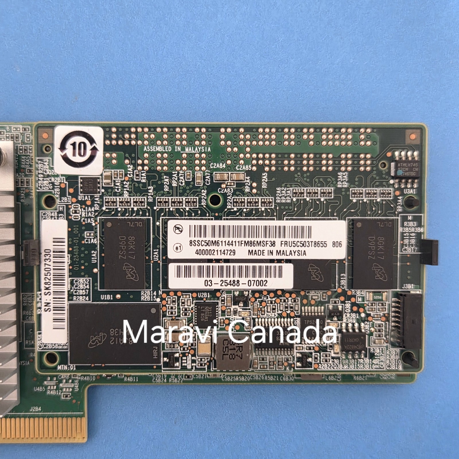 Lenovo LSI 9364-8i 12Gb/s SAS RAID Controller PCIe SAS3108 1GB Cache w/ Battery