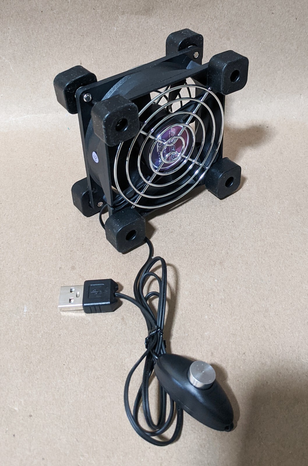 Evercool 80mm USB Powered 2-Speed 5V Wireless Router, NUC, & AMP Cooling Fan