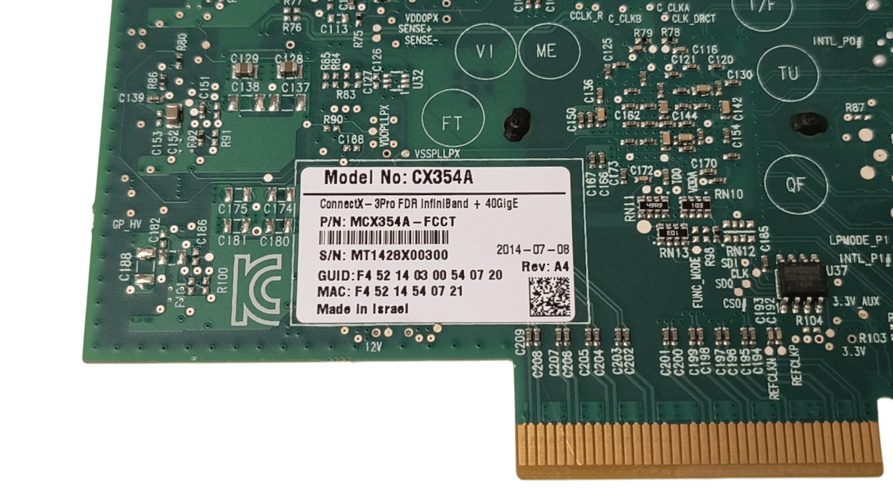 Mellanox CX354A Dual Port 40Gb Network Adapter MCX354A-FCCT Full Height