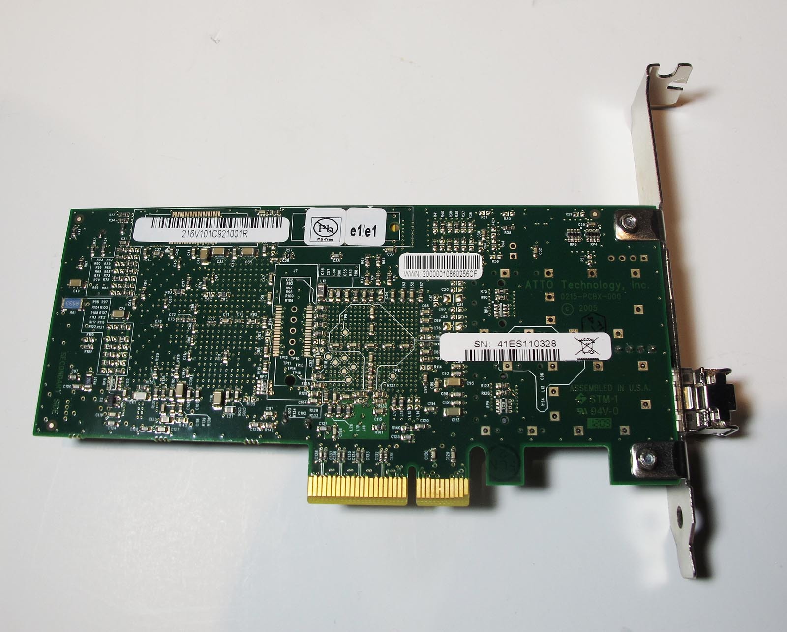 ATTO FC41ES 216V101C Rev D Fibre Network PCIe Card for Avid Unity – Excellent
