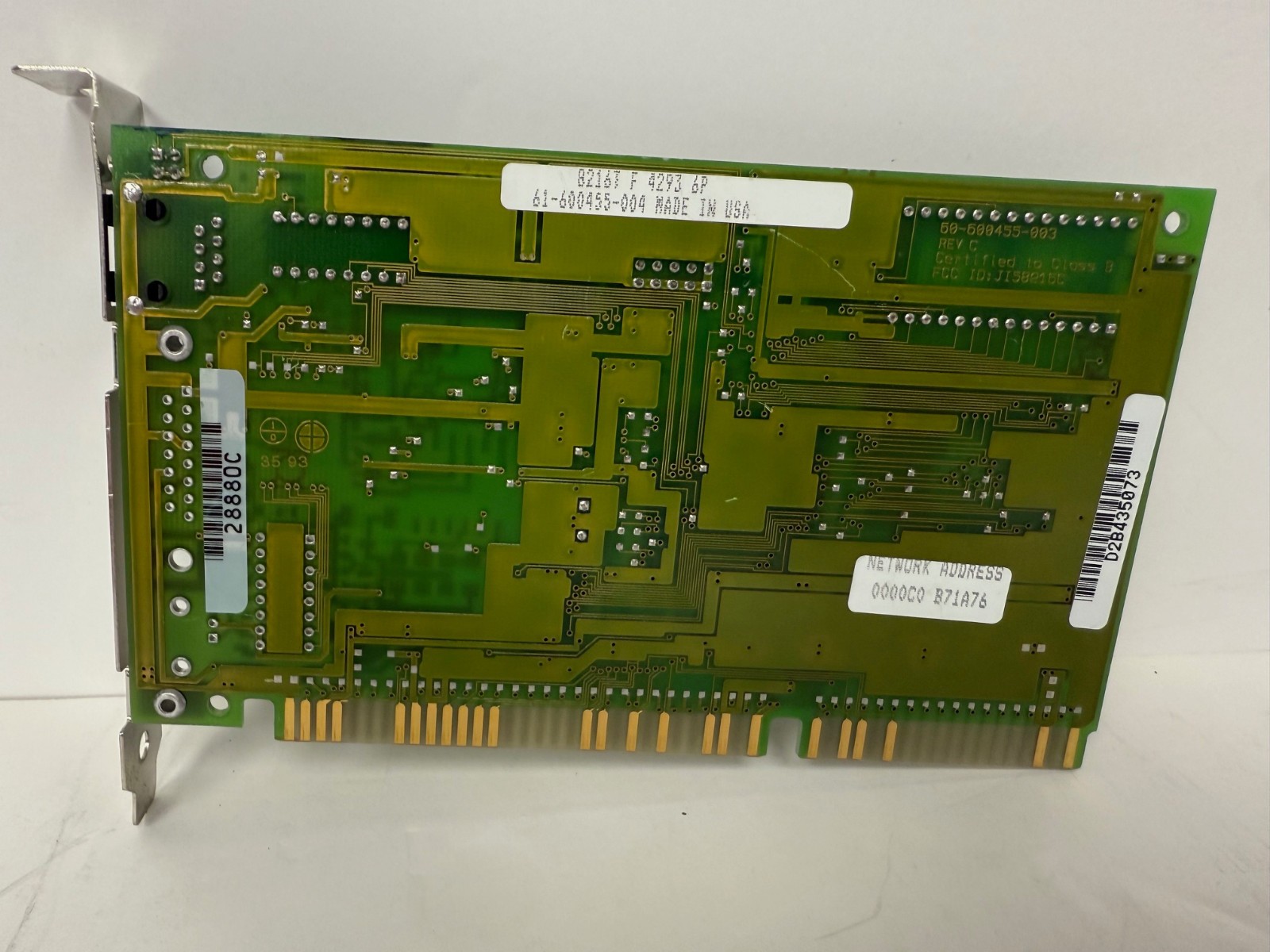 SMC 8216T ETHERCARD ELITE 16T ULTRA ISA 16 BIT 10MBPS 61-600455-004 W/WARRANTY