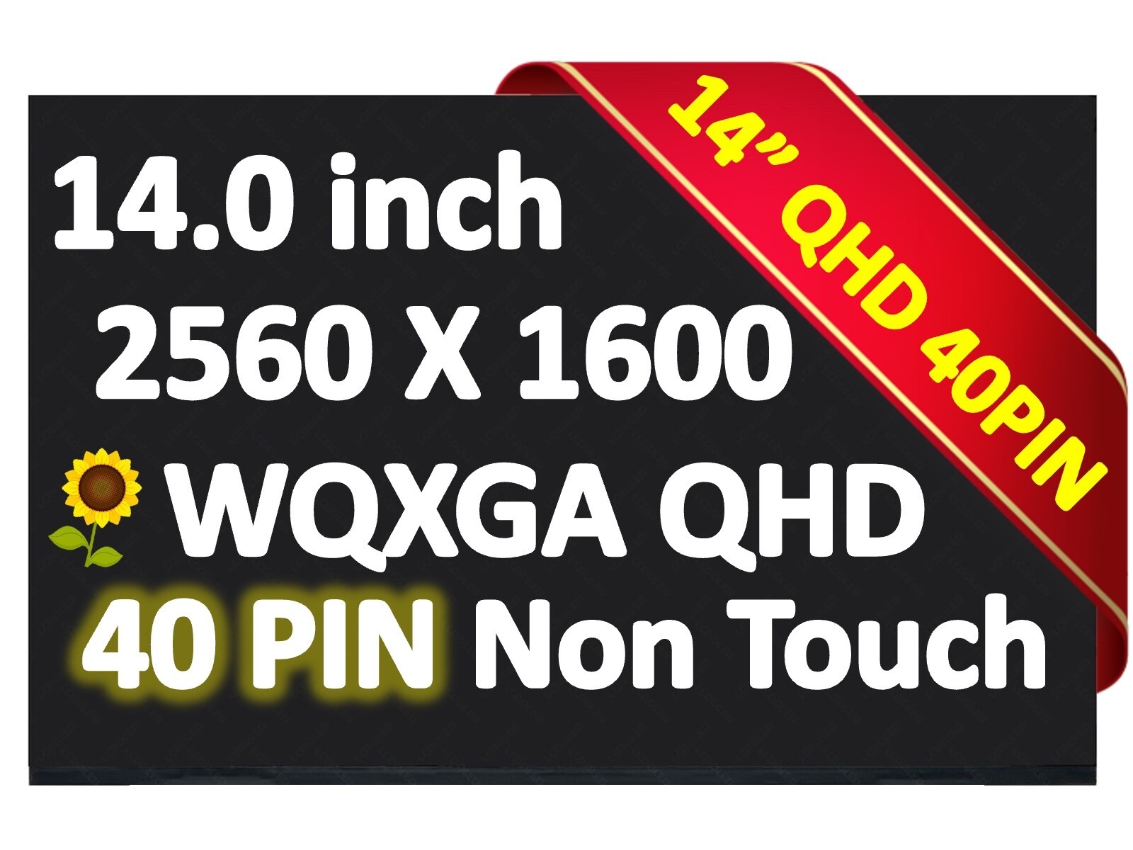 MNE007DA1-1 Dell DPN 060JM7 60JM7 LCD LED Screen 14″ 2.5K 2560×1600 Display New
