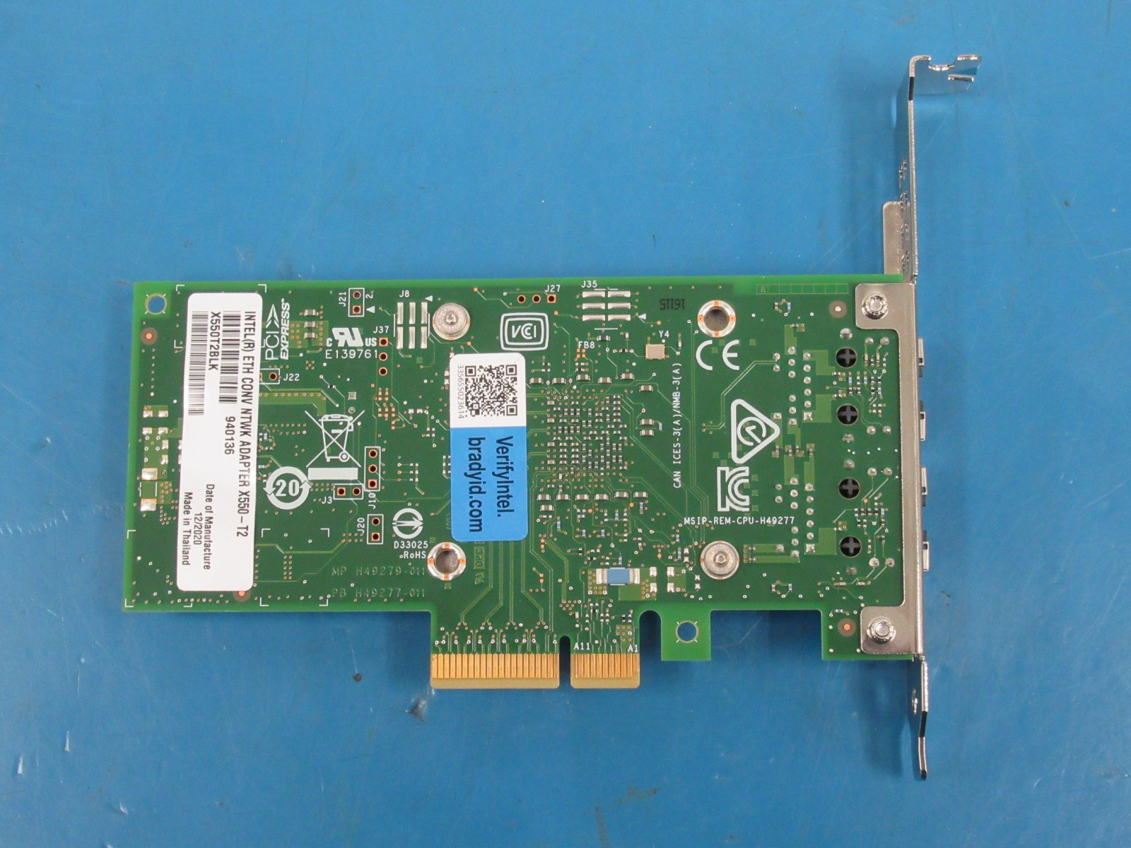 Intel X550-T2 10Gb Ethernet PCIe Network Adapter X550T2BLK