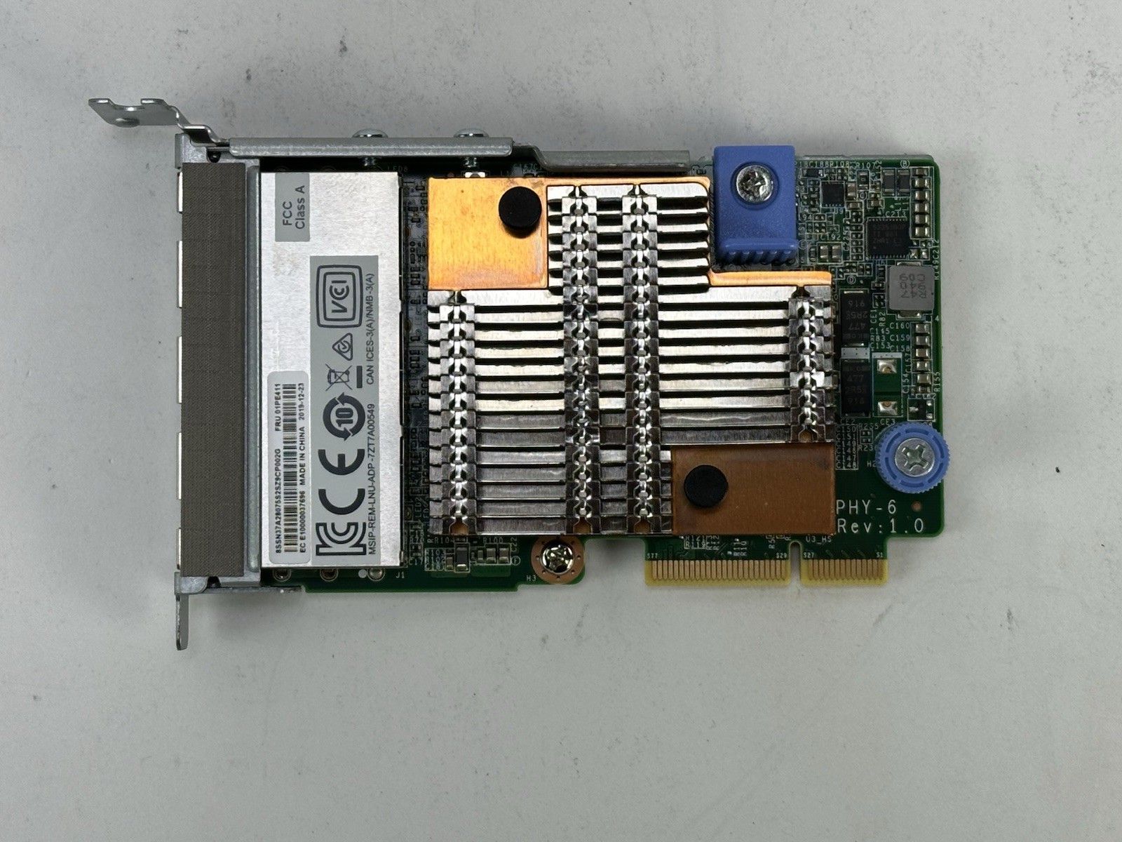 Lenovo 01PE411 Quad Port 10GbE RJ-45 Network Adapter 10G 10GE LOM ThinkSystem