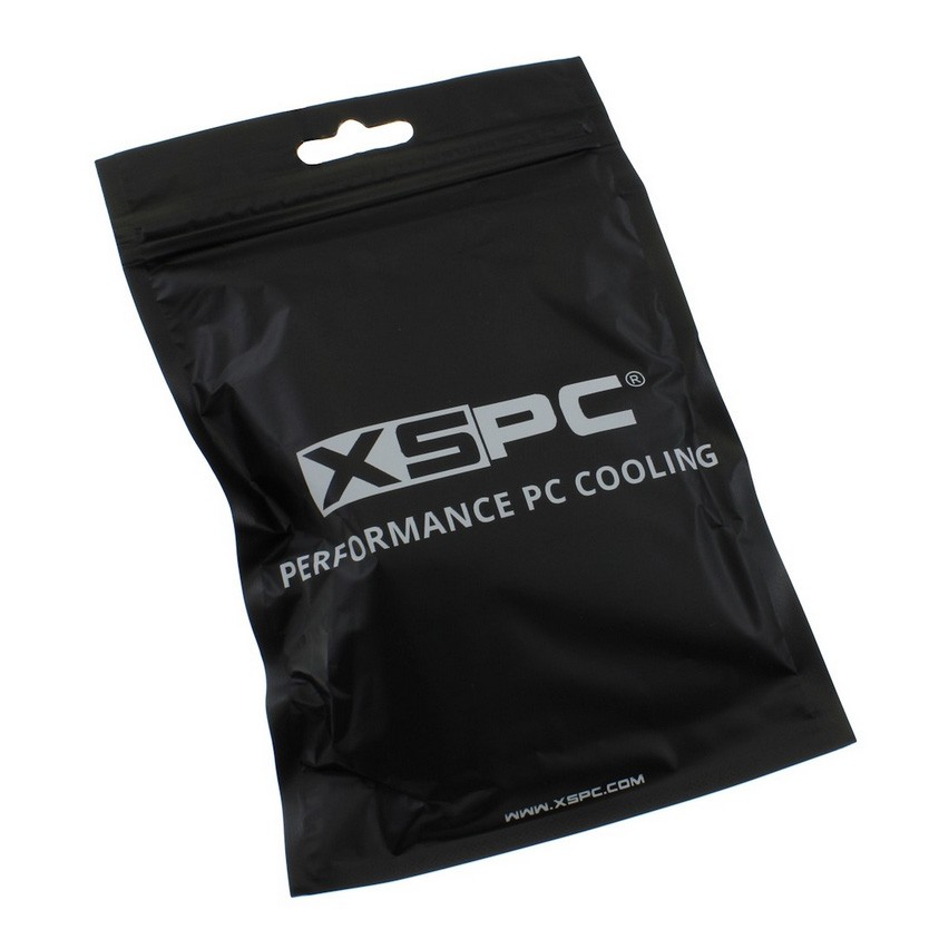 XSPC G1/4″ Compression Fitting 1/2″ ID 3/4″ OD 19/13mm V2 Pack of 8 Black Chrome