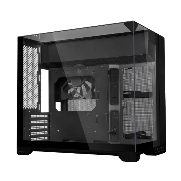 Lian-li O11 Vision-M O11VMX Dual-chamber w/140 mm Fan Micro ATX Case Black