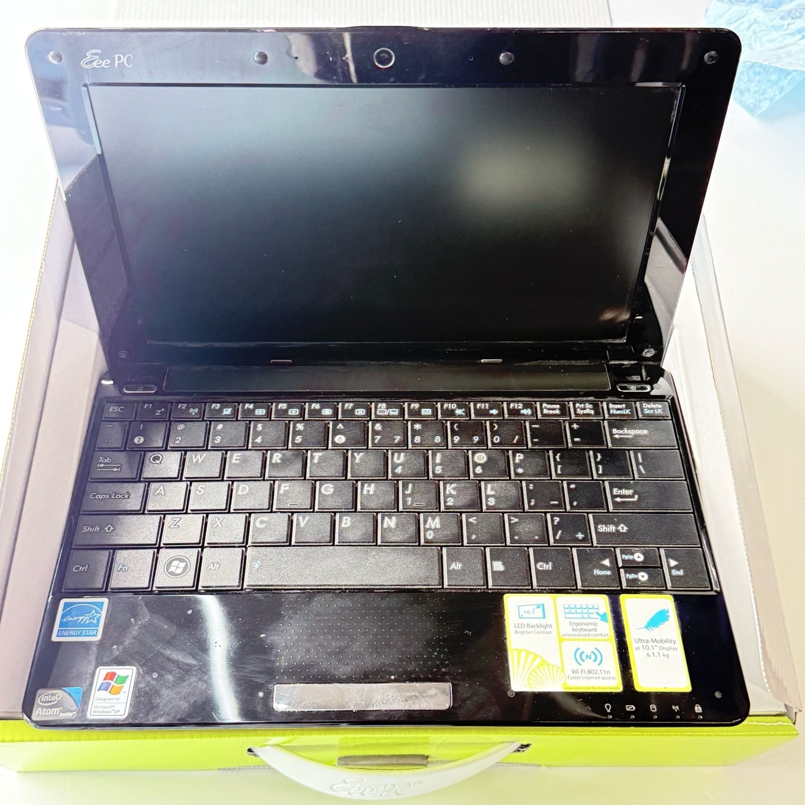 ASUS Eee PC Seashell 1005HA Netbook Black with Original Box