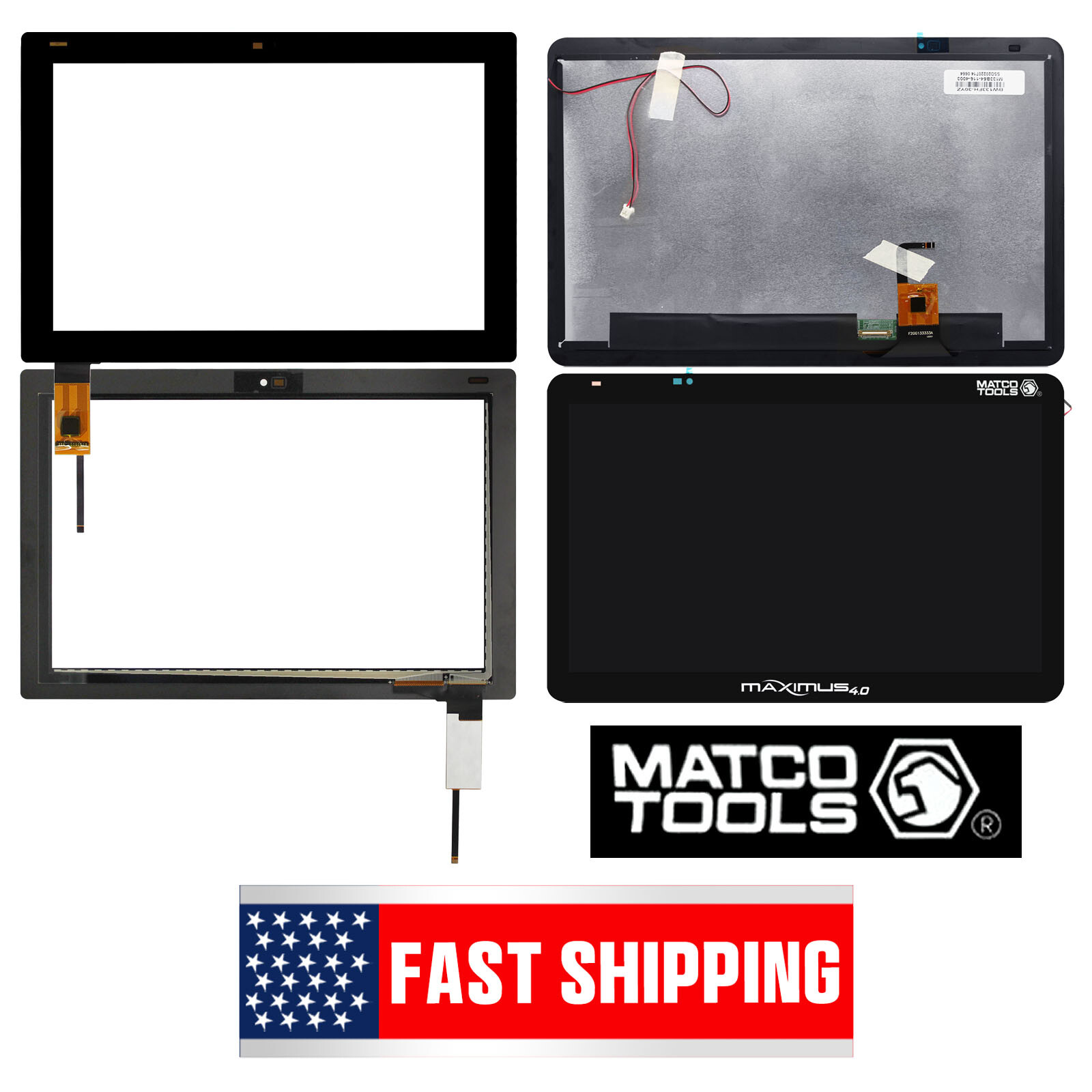 New Touch Screen Display Digitizer Replacement For MATCO TOOLS MAXIMUS 3.0 / 4.0
