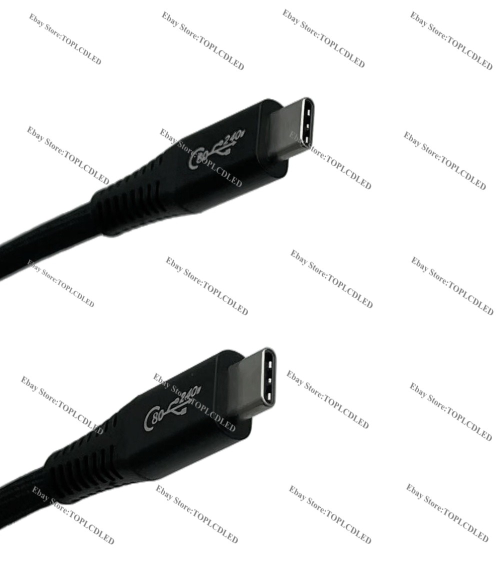 Thunderbolt 4 3 USB 4.0 Type-C Fast Charging&Data Cable 80Gbps PD 240W 8K Wire