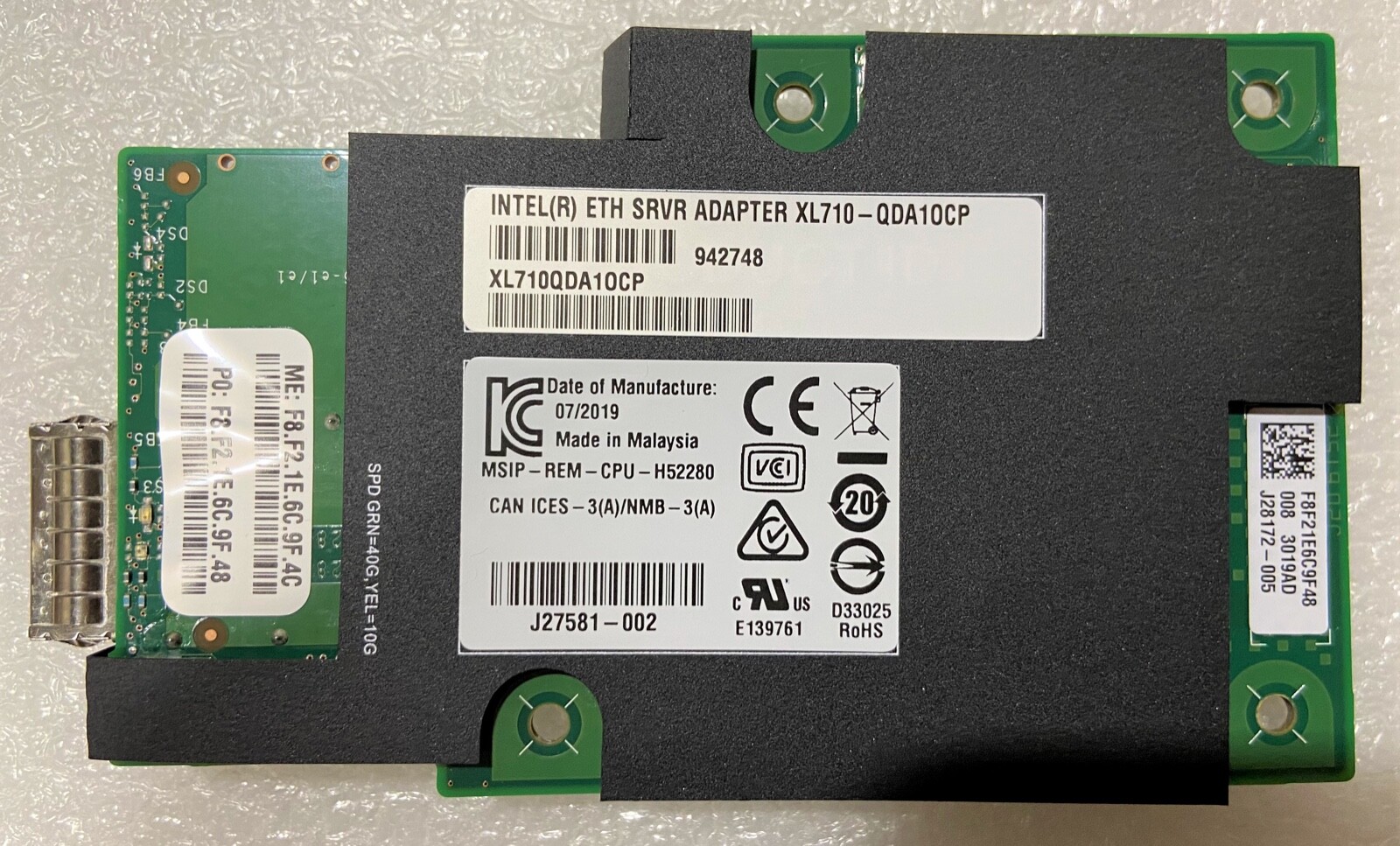Intel XL710QDA1OCP Ethernet Server Adapter XL710-QDA1 Open Compute Project NEW