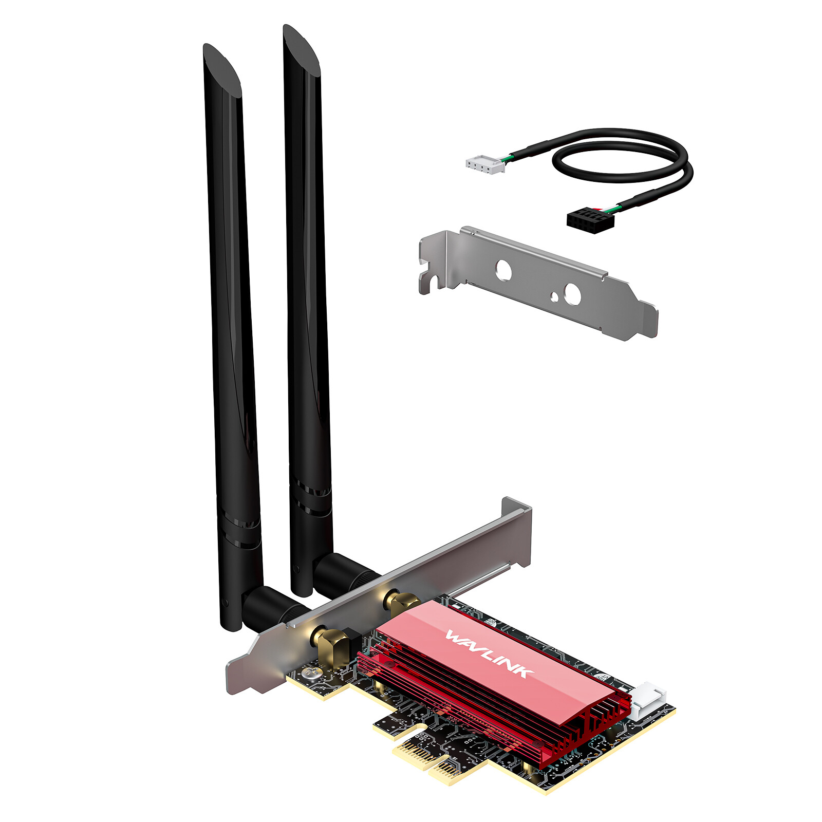 WAVLINK WiFi 7 PCIe Card Tri-Band BE8800, BT5.4, 5800Mbps, Win11/10 for Desktops