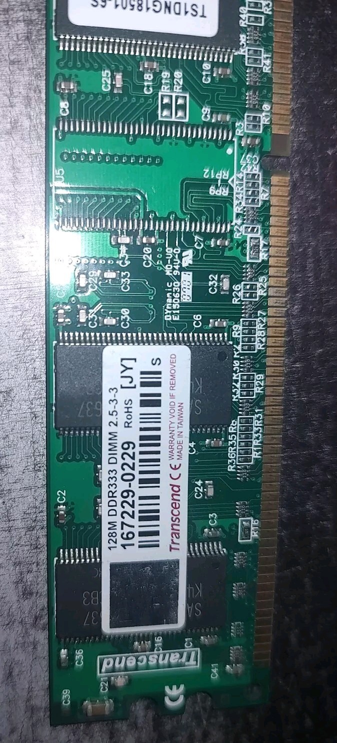 Transcend 128MB DDR333 CL2.5 DIMM