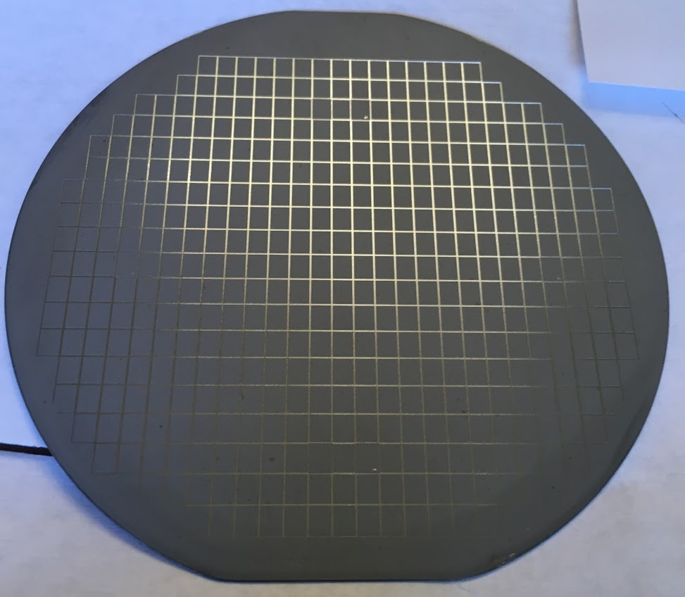 4″ Silver ? Unknown Silicon Wafer 1980s Extremely Rare Silver Wafer Vintage CPU
