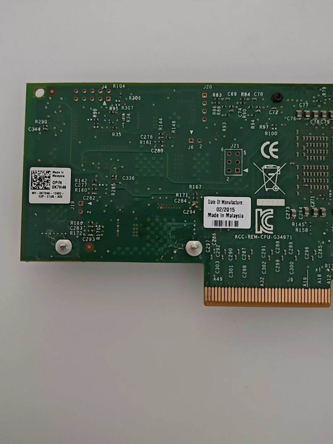 Dell X540-T2 PCI Express x8 10GbE Dual-Port Network Adapter 3DFV8 K7H46 0K7H46