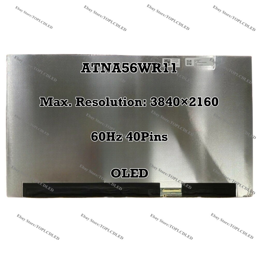 ATNA56WR11 3840×2160 15.6″ UHD 60Hz EDP 40 Pins OLED Screen Panel 100% DCI-P3