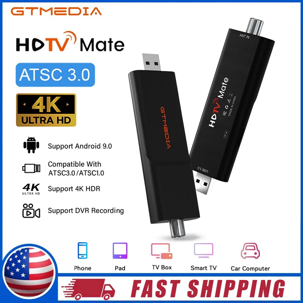 Digital ATSC 3.0 TV Tuner Newest Terrestrial TV Receiver Finder For Android 9.0