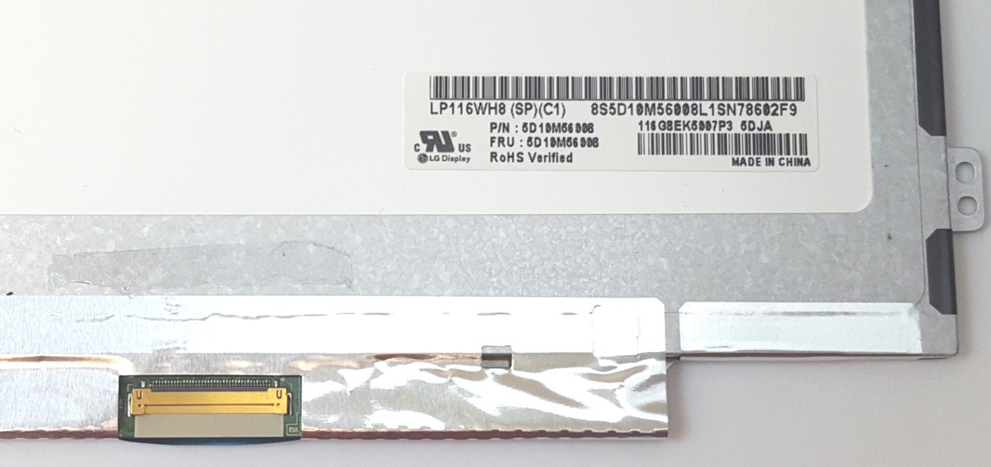 LG Display 11.6″ Lenovo Chromebook N22 N23 40pin Glossy LCD Screen LP116WH8-SPC1