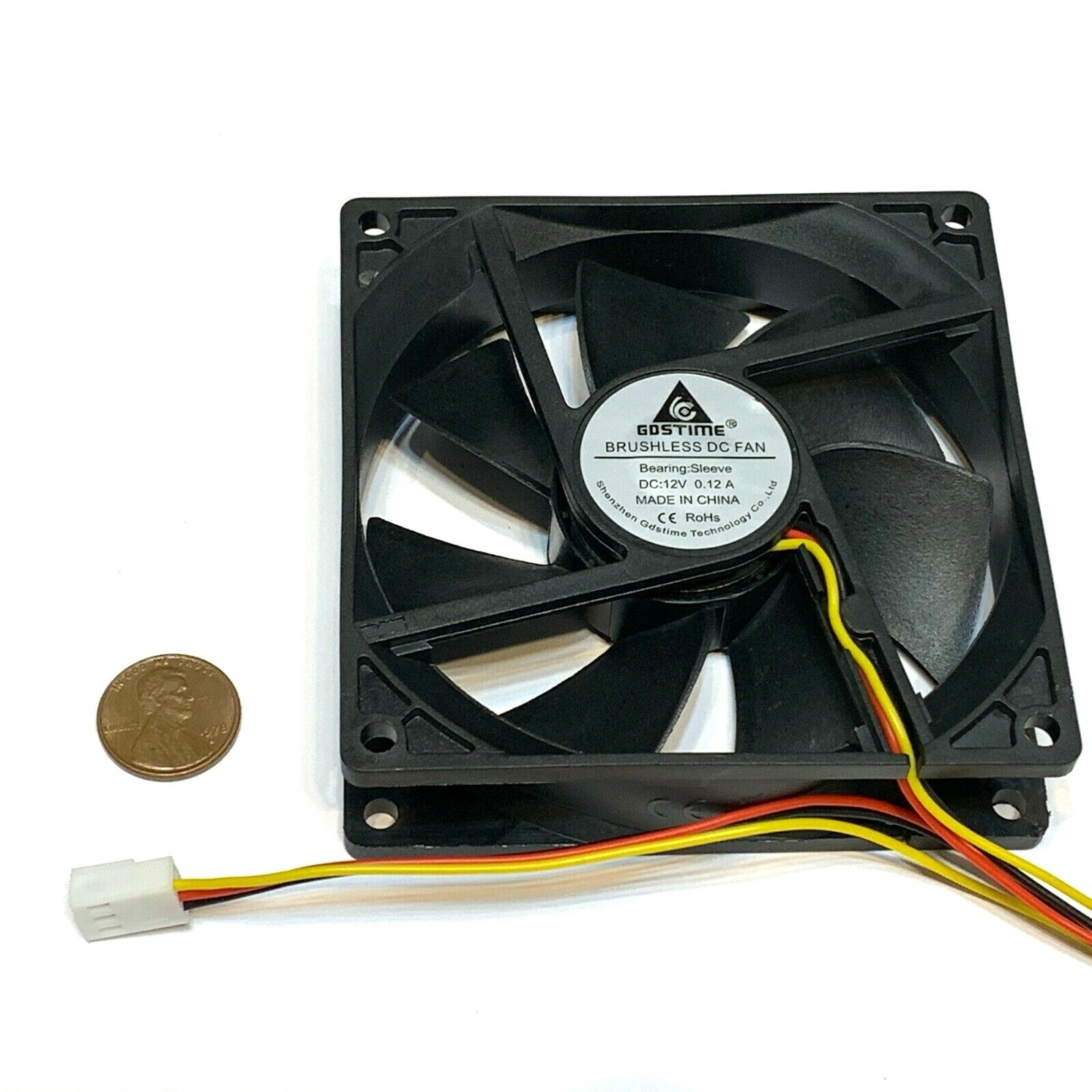 4 Pieces Gdstime 12v 9CM 9225 92x92x25mm DC 3Pin CPU Cooling 3d printer G10