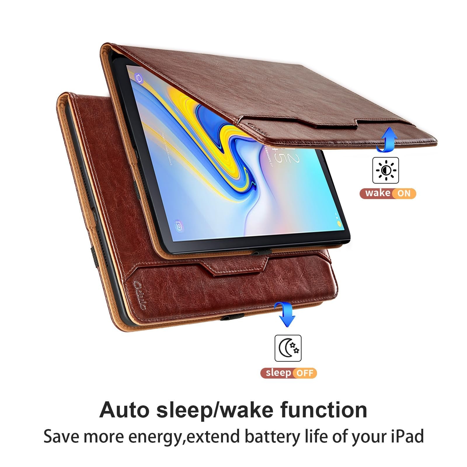 Case for Samsung Galaxy Tab A 10.5 2018 SM-T590/T595/T597, PU Leather Folio S…