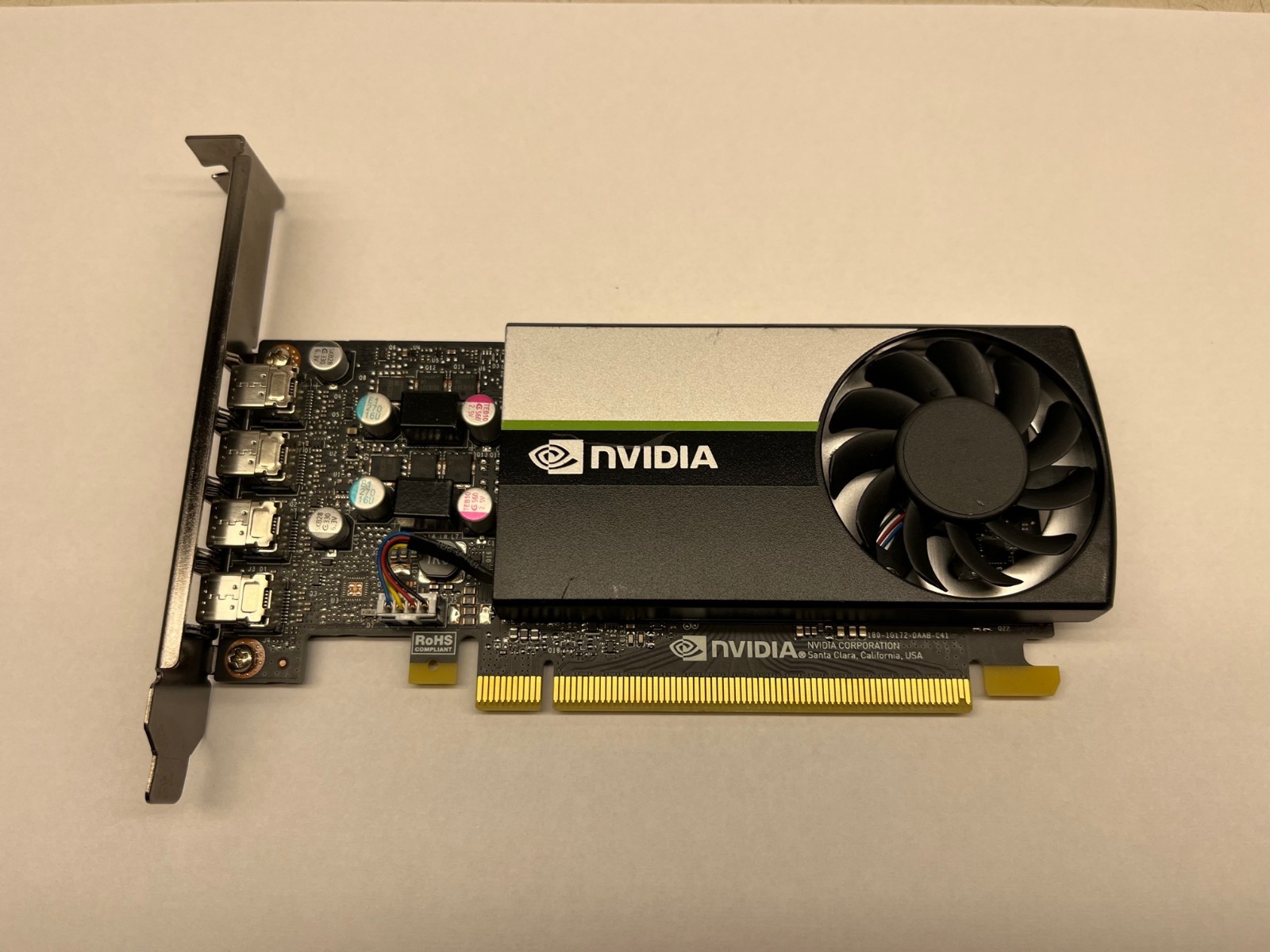 Dell Nvidia Quadro T1000 4GB GDDR6 4x Mini DP Graphics Card 0DW8FN