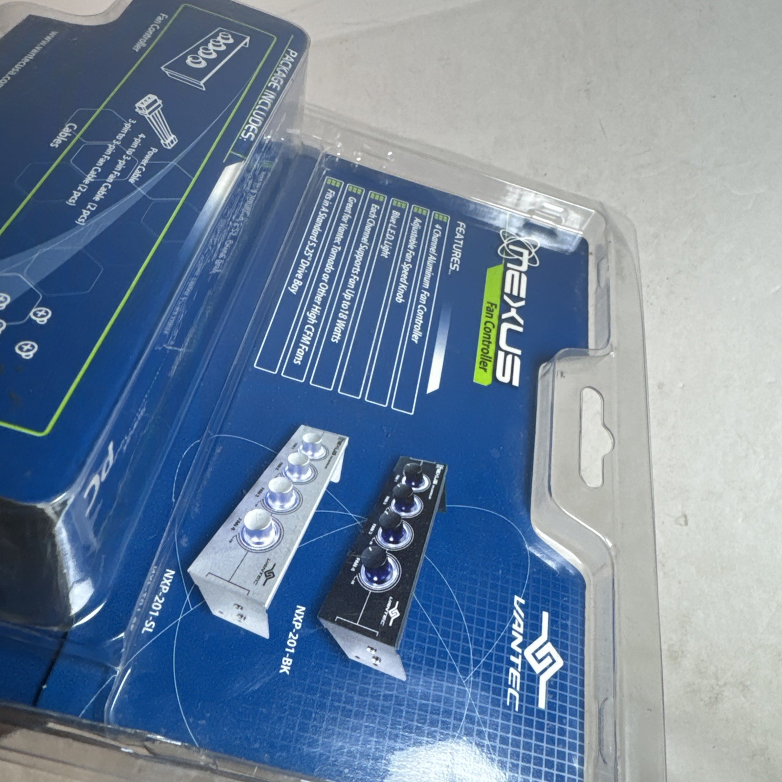 Vintage Vantec Nexus PC Computer Fan Speed Controller – NXP-201-SL Metal Silver