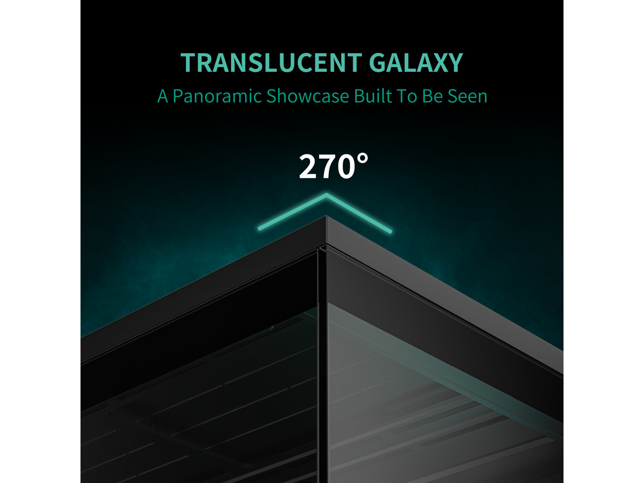 MONTECH TG3 Panoramic ATX Mid-Tower PC Case, Pre-Installed 360mm ARGB Unibody Fa