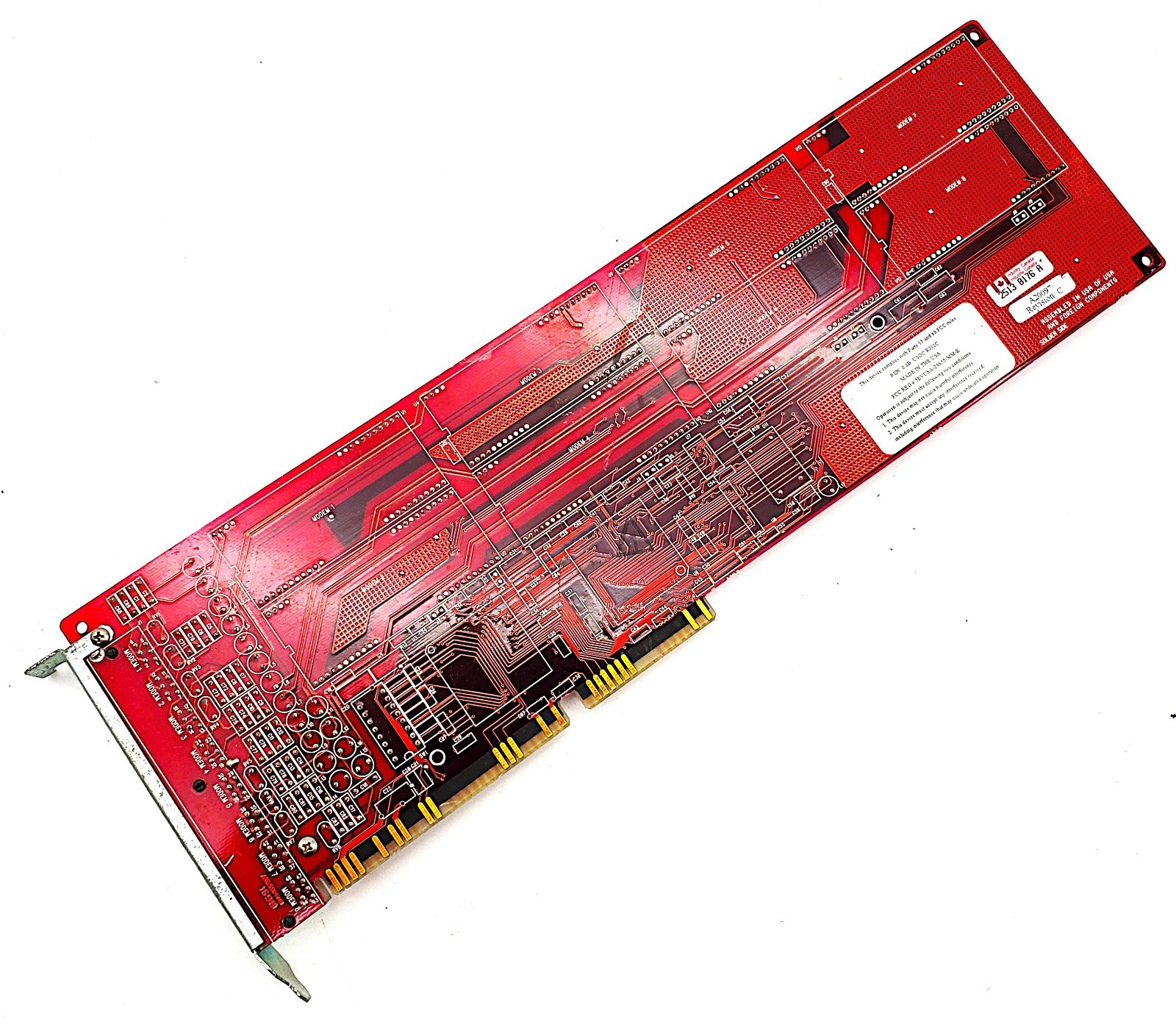 Comtrol Rocketmodem 8 | 33.6Kbps Modem ISA Card Fully Populated See Description