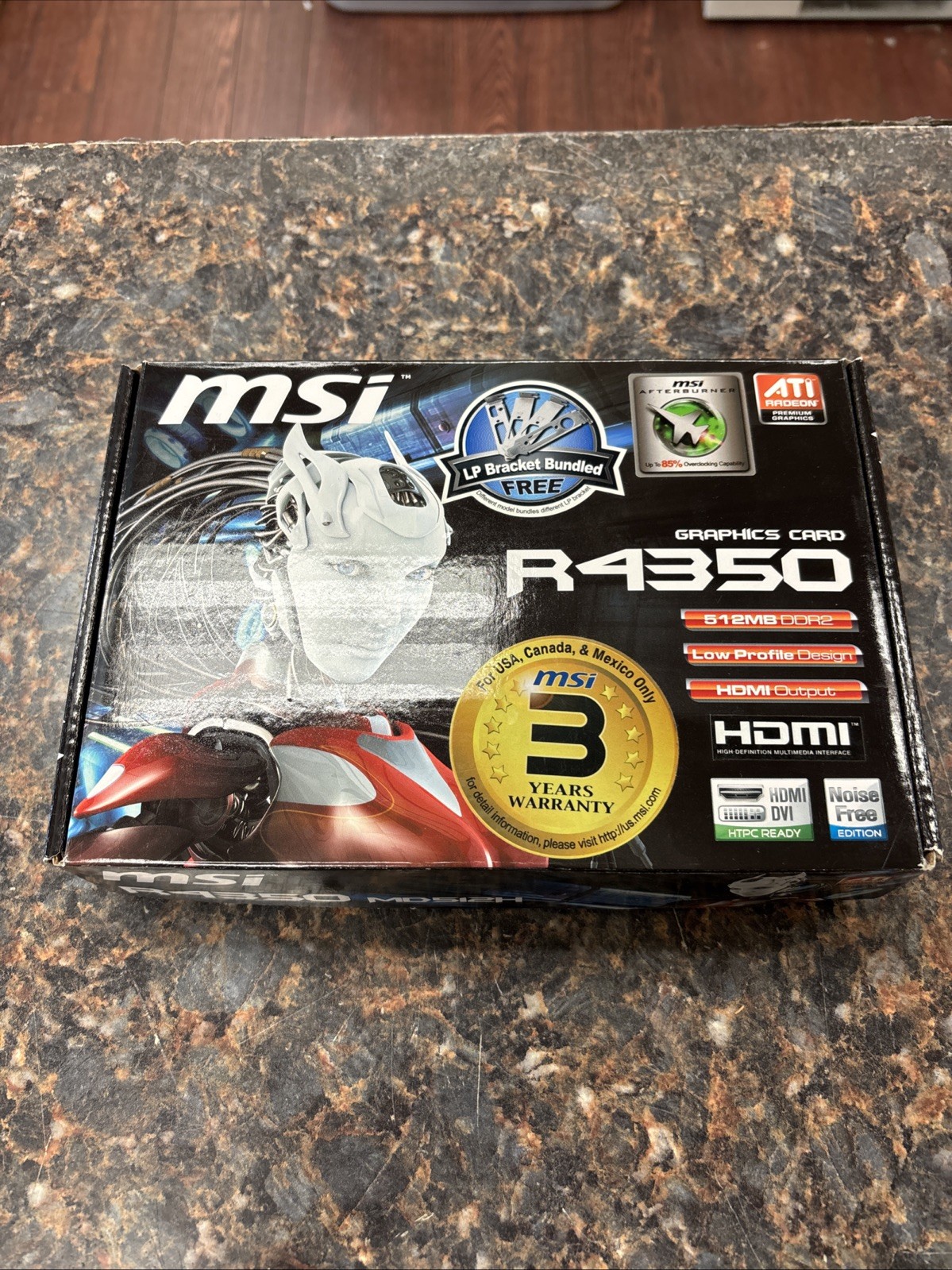 MSI ATI Radeon HD 4350 (R4350MD512H) 512MB DDR2 SDRAM PCI Express x16 Graphics