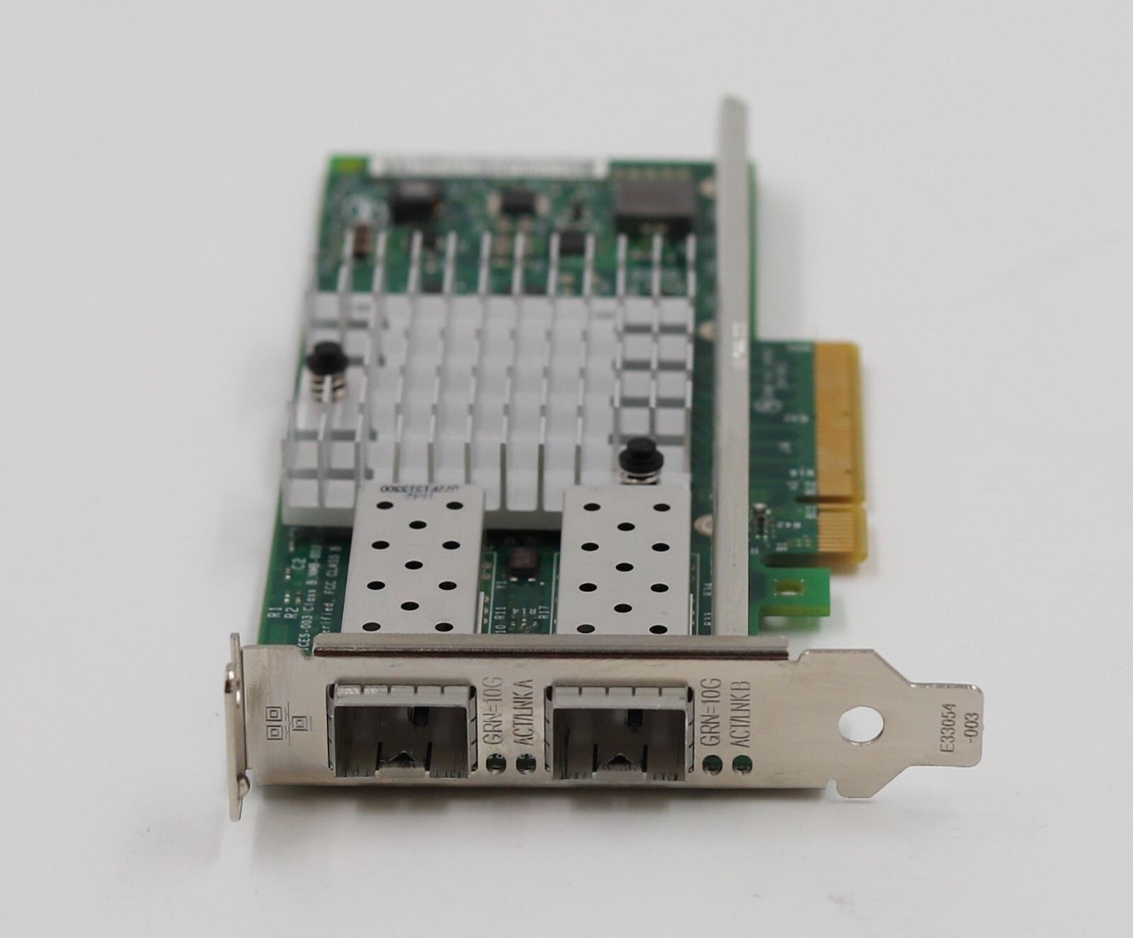 Sun Oracle E69818 Dual-Port 10GB SFP PCIe X8 Ethernet Adapter P/N:7051223 Tested