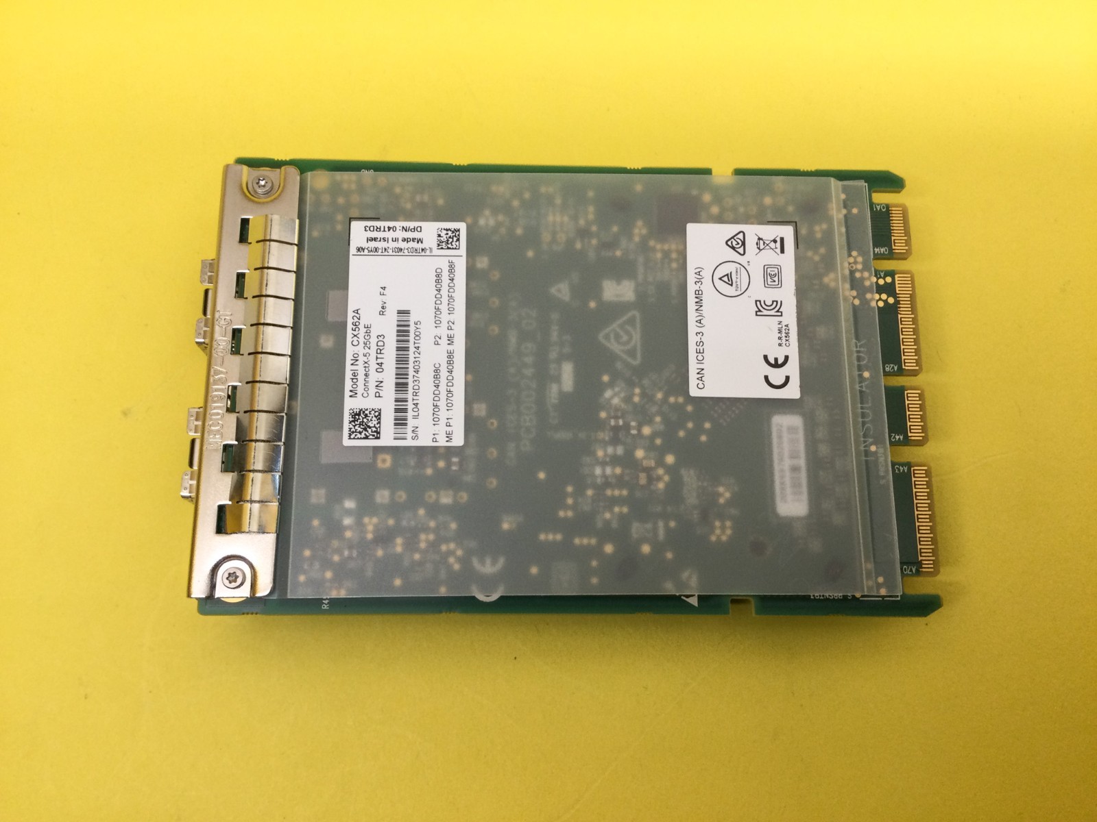 4TRD3 Dell ConnectX-5 CX562A Dual Port 25GbE SFP28 OCP 3.0 Network Adapter