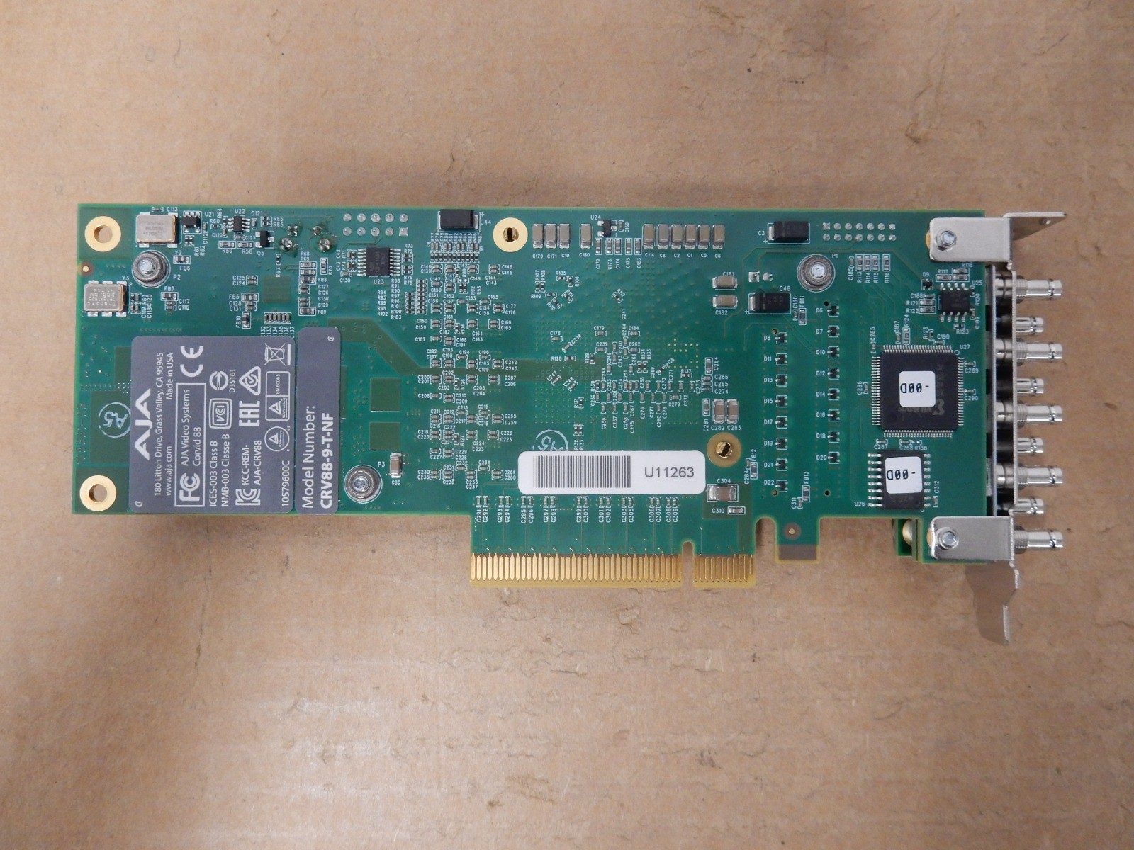 AJA CRV88-9-T-NF 8-Channel 3G-SDI I/O Card
