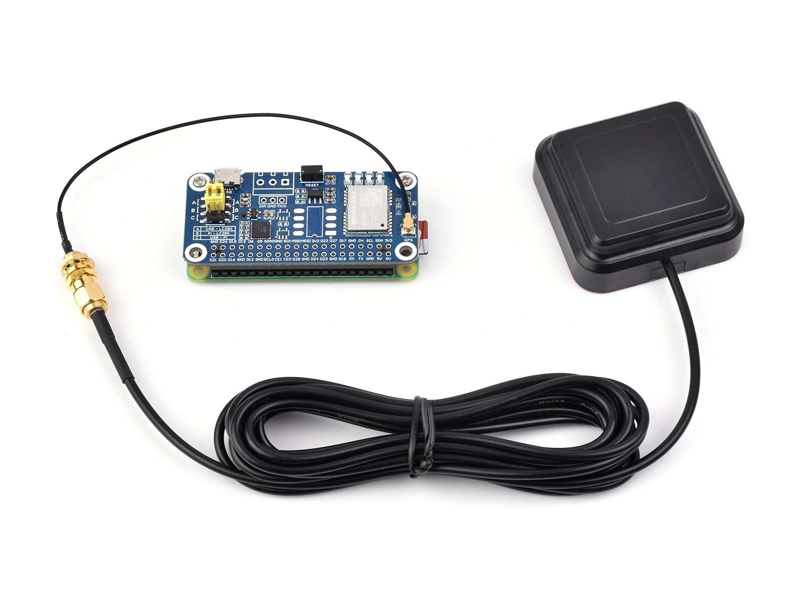 Waveshare LC29H Series Dual-band GPS Module for Raspberry Pi RTK Function Option