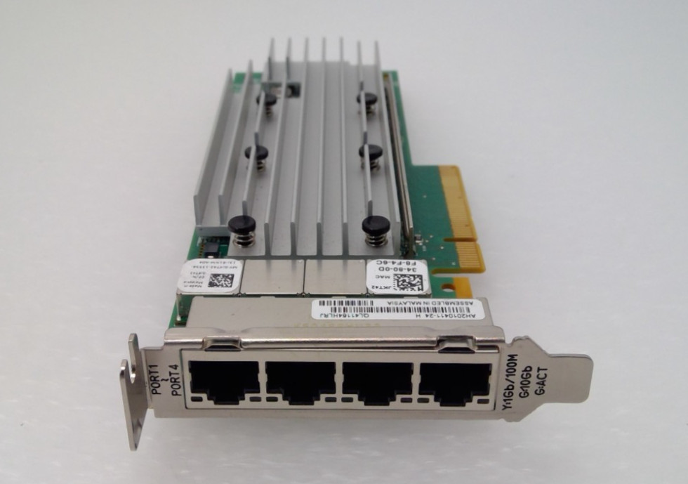 JKT42 Dell QLogic QL41164HLRJ Quad Port 10Gb RJ-45 Network Card QL41164HFRJ