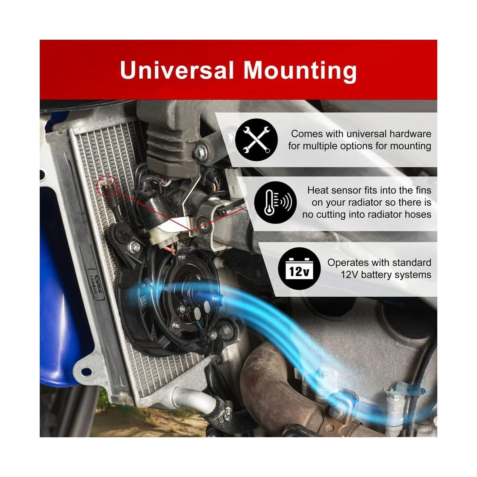 Tusk Digital Radiator Fan Kit Universal
