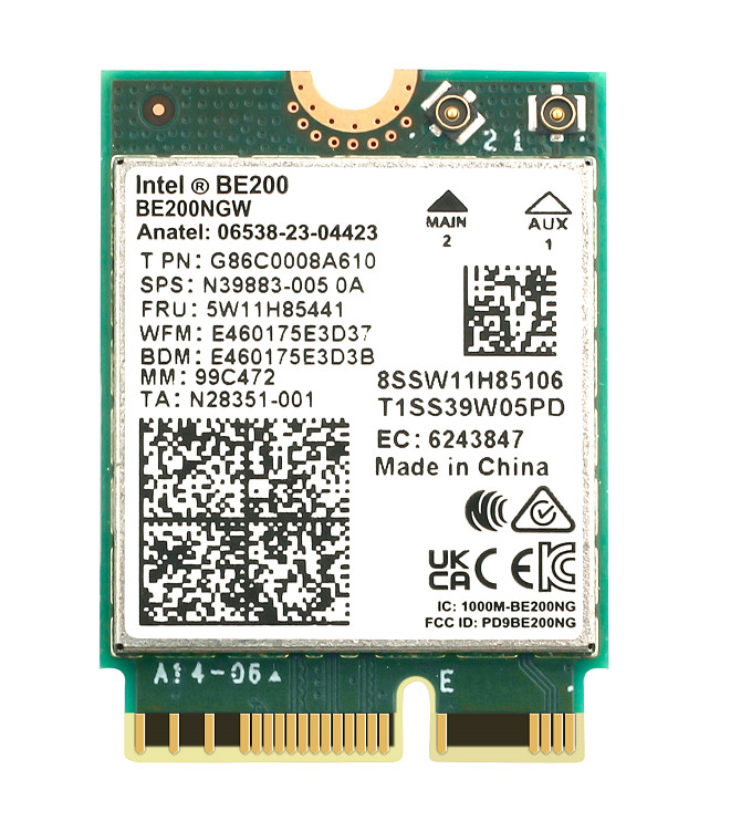 Intel WiFi 7 BE200NGW NGFF M.2 WiFi Card Tri-band Bluetooth 5.4 Wireless Card PC