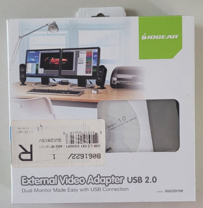 IOGEAR USB 2.0 External VGA Video Card GUC2015V